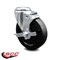 Service Caster 5 Inch Soft Rubber Wheel Swivel Bolt Hole Caster with Brake SCC-BH20S514-SRS-TLB - alternate 5